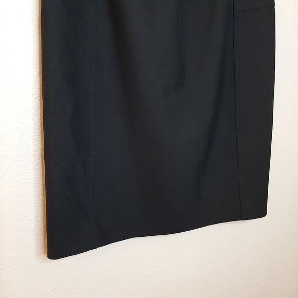 Diane Von Furstenberg Skirt Women Size 6 Black Straight Pencil Career Pull On - Picture 6 of 11